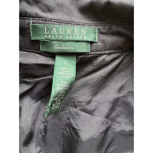 Ralph Lauren Womans Jacket Size Small Black Toggle Buttons Lightweight - Picture 3 of 5